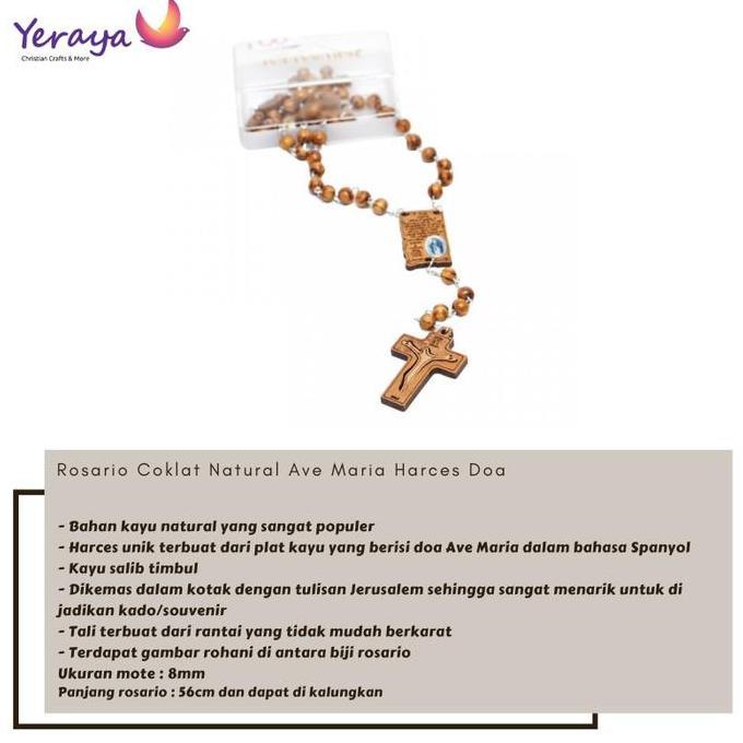 ```````] Souvenir Rohani Rosario Kalung Salib Katolik Murah + Kotak Jerusalem