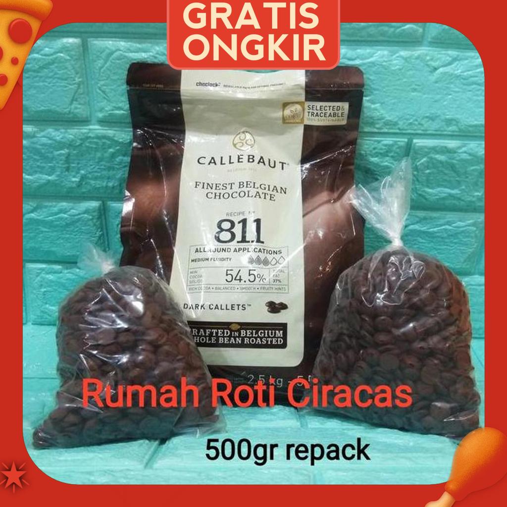 Callebaut 811 Dark 500 Gr 54% Chocolate Couverture Repack 500Gr