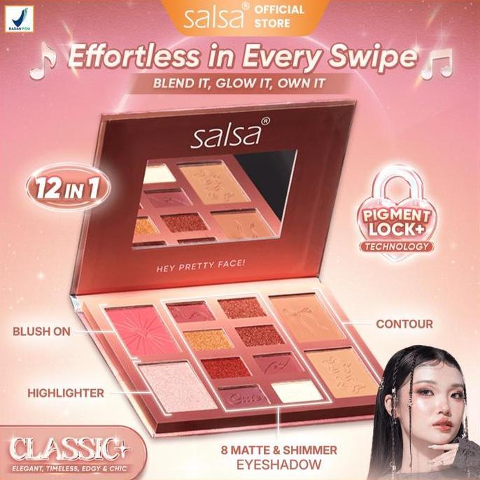 BEST [BUY 1 GET 2] SALSA COMPACT MAKEUP SET - RHAPSODY FACE PRO PALETTE ALL IN ONE MAKEUP KIT | BOLD