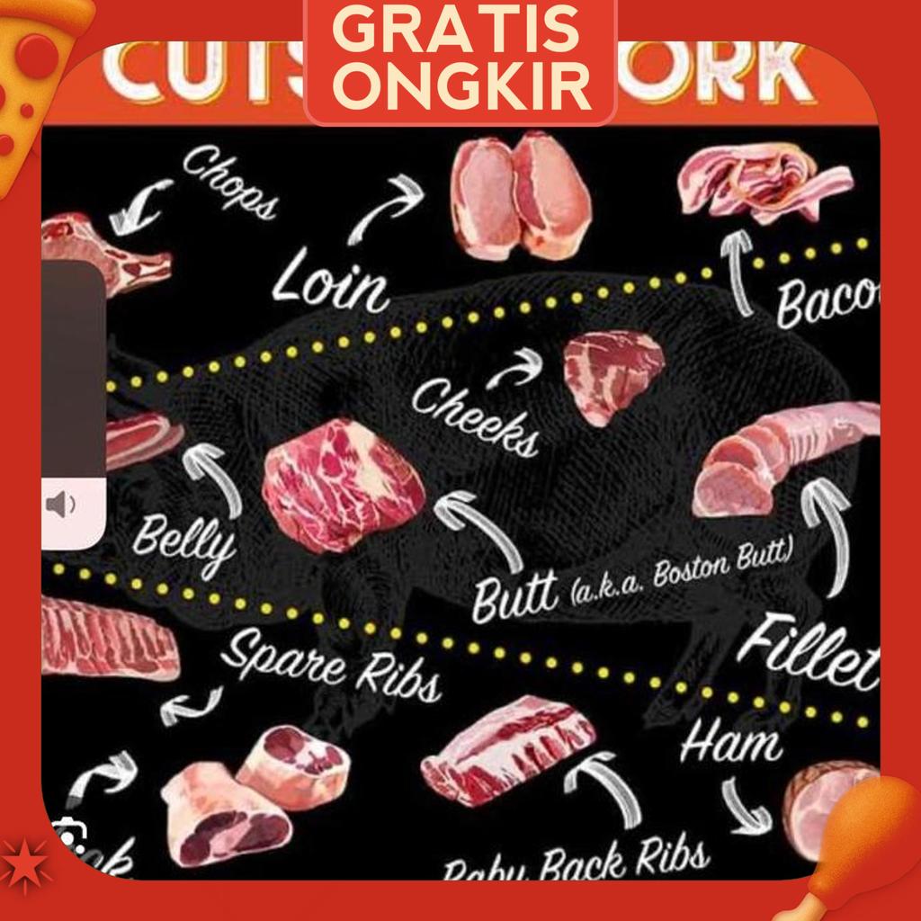 Daging Babi Samcan Babi Lokal