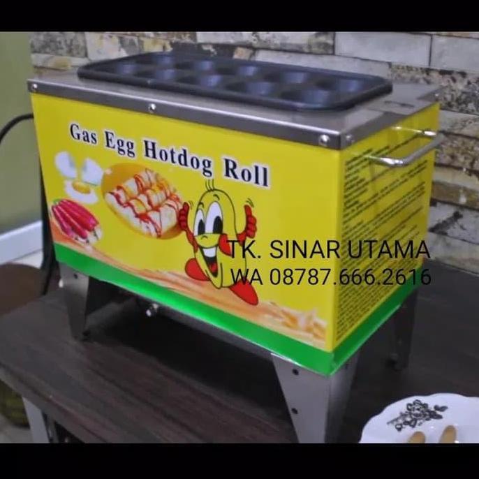 Gas Mesin Sostel Sosis Telur Alat Egg Roll Hotdog Telor Kompor 10 HOT CO
