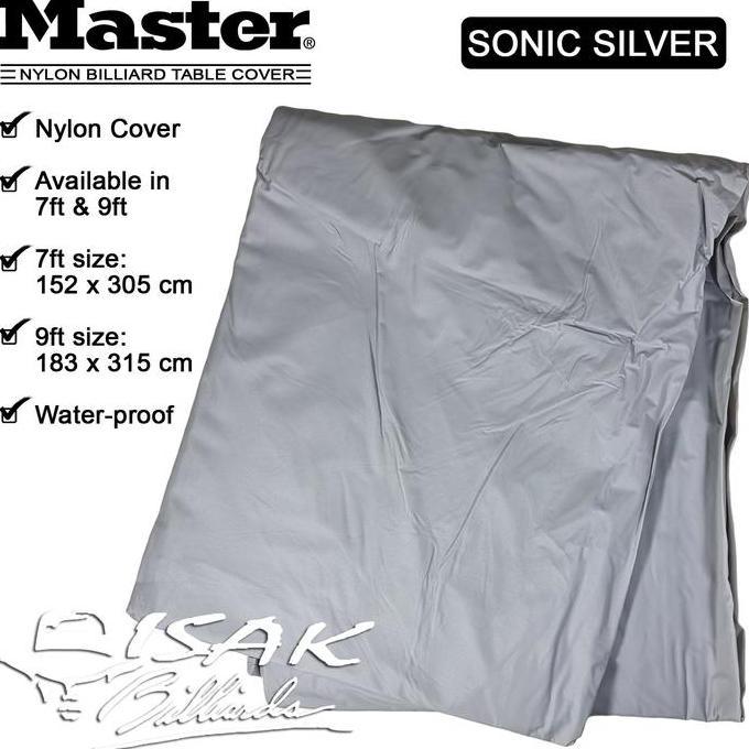 Master Nylon Table Cover Silver - Tutupan Meja Billiard Pool Taplak