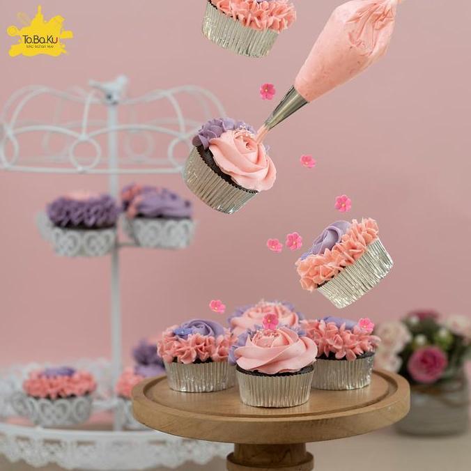 sendikoseller - mili butter cream strawberry 1kg - baking & dessert