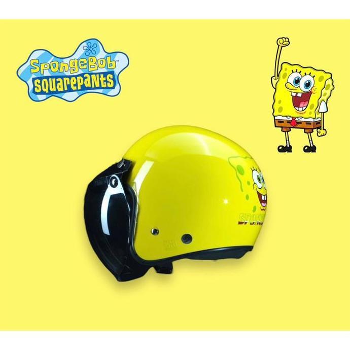 Helm Anak Retro Spongebob Mr Crab Squidward Patrick Terlaris