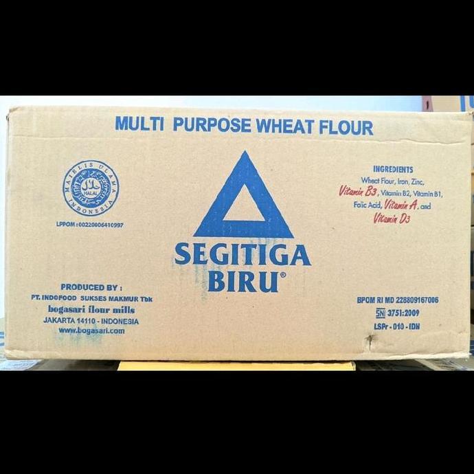 Bogasari Segitiga Biru Tepung Terigu 1 Dus