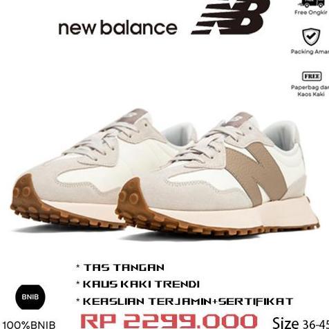 NB327 Sepatu Original 100% Wanita Spatu Seoatu Sneaker Harga Sepati Men And Women Pria NB 327 .