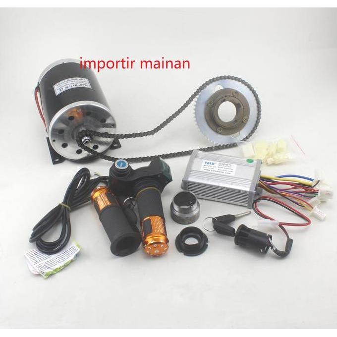 KIT sepeda listrik YALU MY1020 36V 1000W brush motor DC GOKART ATV