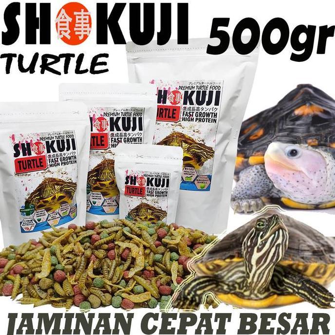 500GR SHOKUJI PELET BRAZIL RES CST MONBI PELET KURA AMBON MAKANAN  TURTLE FOOD KURA KURA AIR DAMER B
