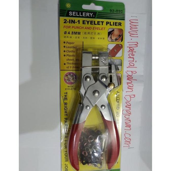 eyelet button plier tang kancing lubang tali sepatu lubang kulit Promo Premium