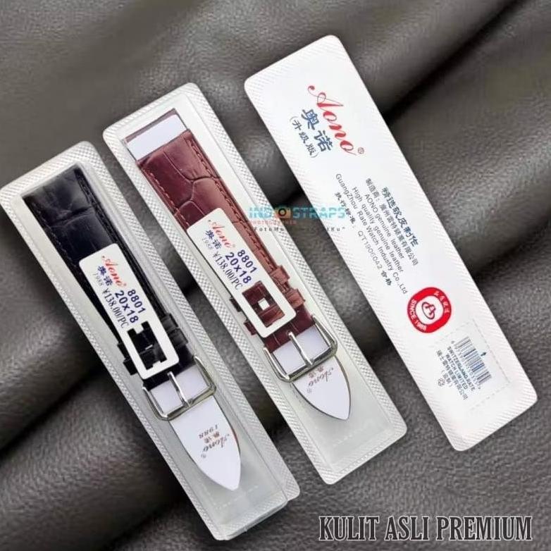 Tali Kulit Jam Tangan Universal Alexander Christie 14mm 16mm 18mm 20mm 22mm 24mm Motif Croco