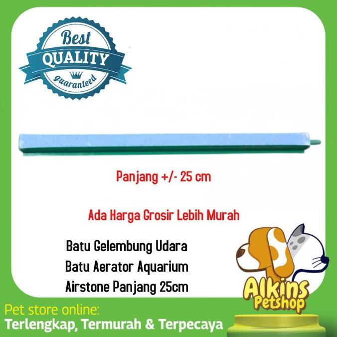 Batu Gelembung Udara Aquarium / Batu Aerator Airstone Panjang 25cm