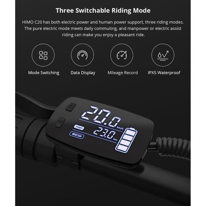 XIAOMI HIMO C20 PREMORA SEPEDA LISTRIK ELEKTRIK MOPED LIPAT ORIGINAL