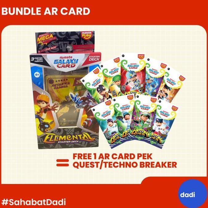 agungdian56 - boboiboy galaxy starter deck bonus ar card mainan card game anak