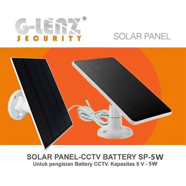 Glenz Solar Panel For Cctv Battery - Power 5W - 5 Volt / Sp-5W Original Dan Terpercaya