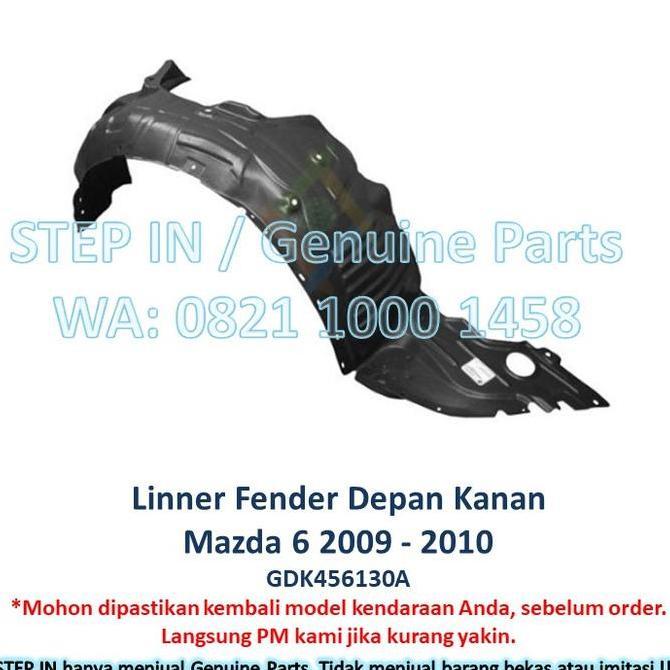 Promo Linner Fender Inner spakbor atas ban Depan MAZDA 6 Mazda6 2009 2010 Diskon