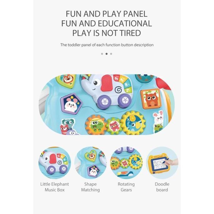 Huanger Baby Push Walker Mainan Edukasi Kado Dorongan Bayi 1 Tahun