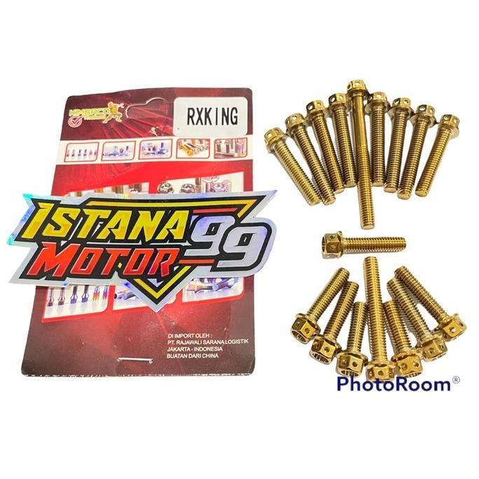 New- BAUT PROBOLT CVT RX KING THAILAND BAUT BLOK MESIN CVT RX KING SATU SET
