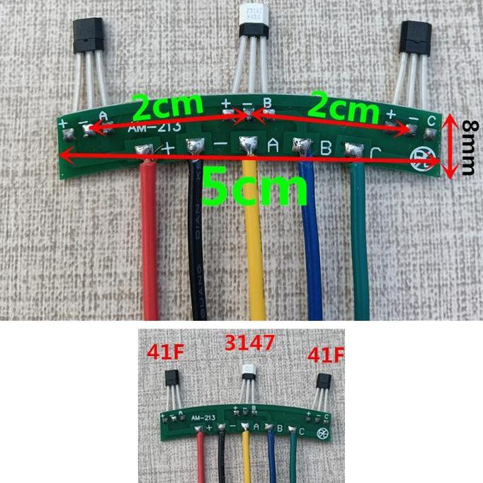 213 Hall Sensor Sepeda Listrik Sensor BLDC Sepeda Listrik 120 Sensor Magnet Sepeda Listrik 41F Senso