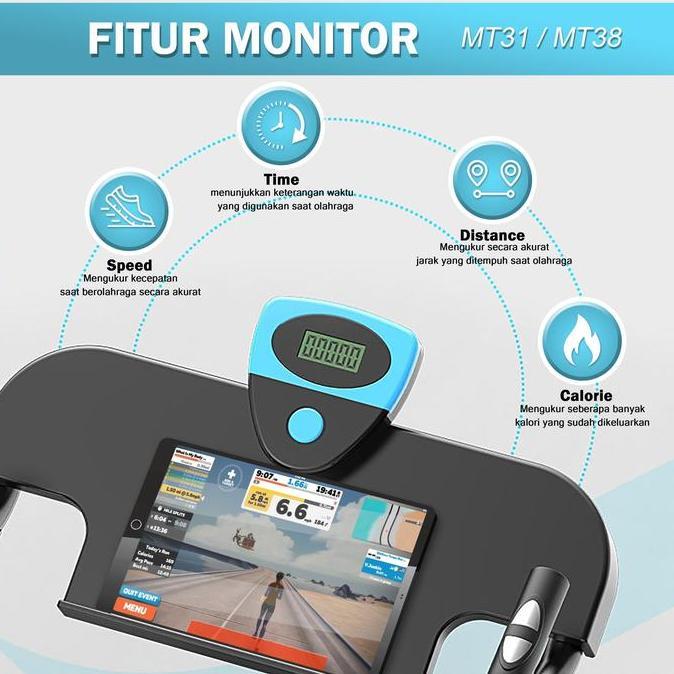 TWEN MT31 MT38 Treadmill Tanpa Listrik Treadmill Manual Treadmill Multifungsi Treadmill Lipat Alat O