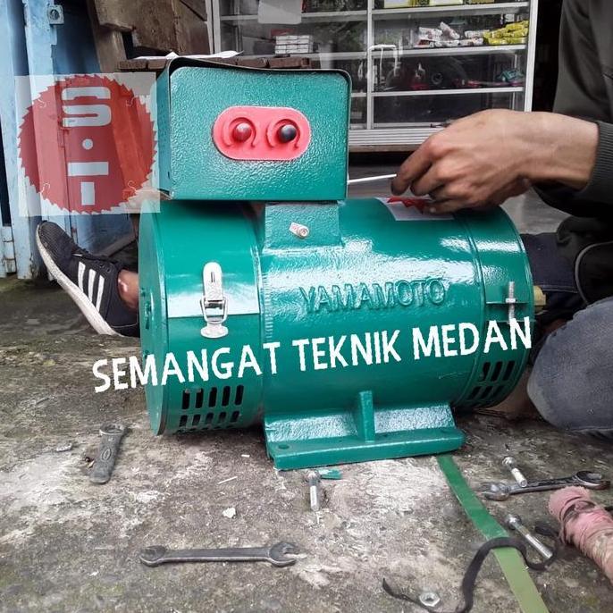 ST3 DINAMO PEMBANGKIT LISTRIK ALTERNATOR TEMBAGA YAMAMOTO ST-3KW ORIGINAL DAN TERPERCAYA