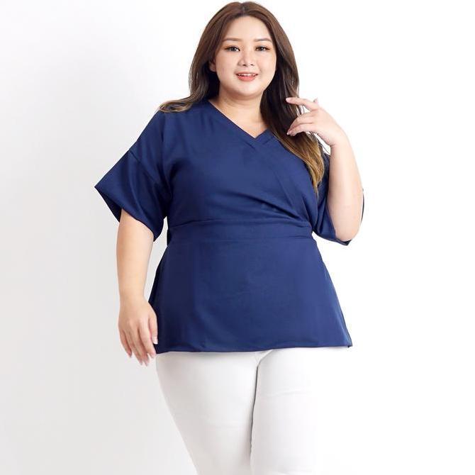 BLOUSE KIMONO WANITA JUMBO BSIZE 017 BAJU HAMIL KERJA PESTA ELEGAN