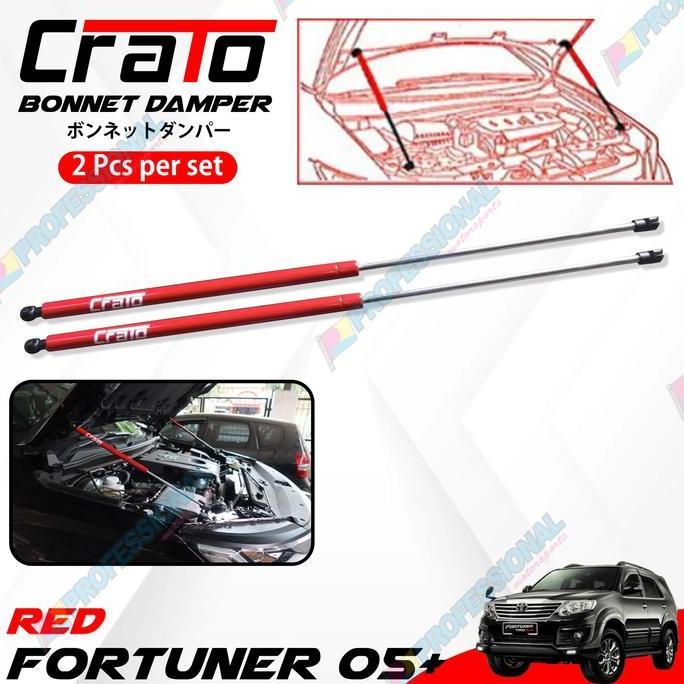 Promo Aksesoris Shock kap mesin Hood Damper CRATO Fortuner VNT 05-15 Sustec Diskon