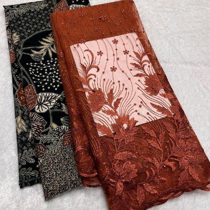 Set/Paket Kain Bridesmaid Tile Bordir Mutiara & Batik