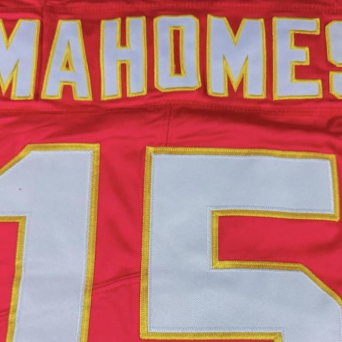 JERSEY BAJU RUGBY AMERICAN FOOTBALL KANSAS CITY CHIEFS 15 PATRICK MAHOMES MERAH Terlaris