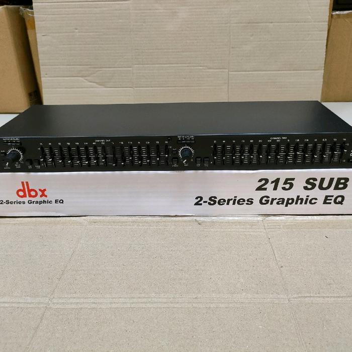 Equalizer Dbx 215 + Output Subwoofer Original Dan Terpercaya