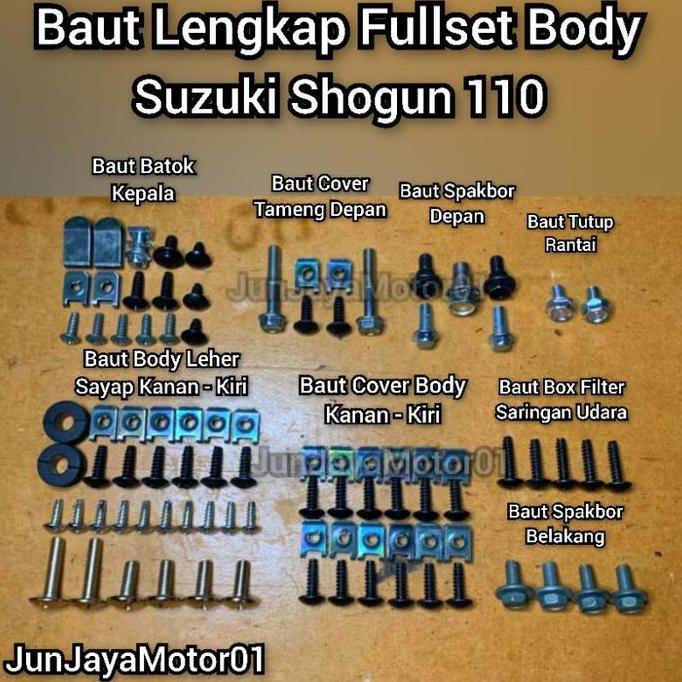 Baud - Baut Full Set Body Bodi Shogun 110