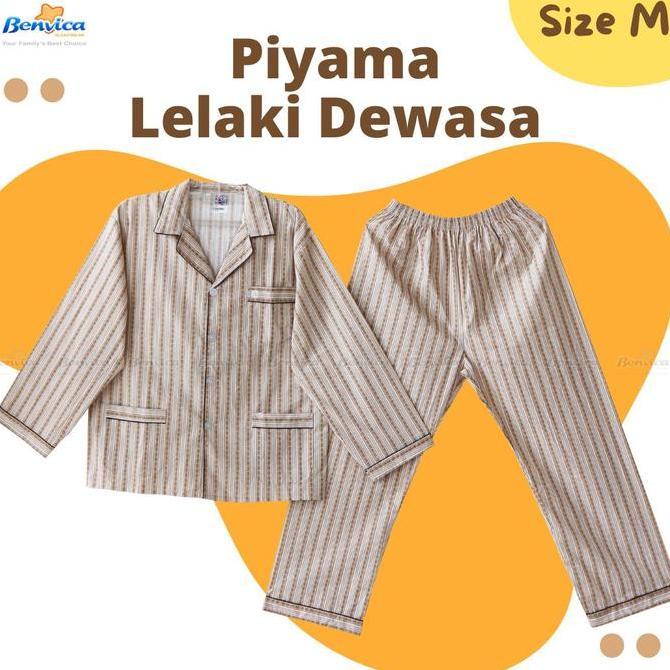 BAJU TIDUR PIYAMA LAKI-LAKI DEWASA M SWAN
