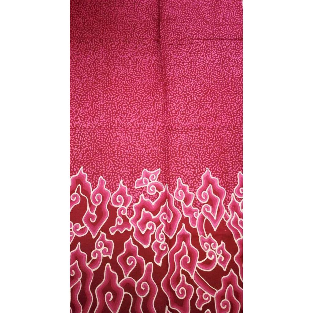 kain batik katun tulis mega mendung beras tumpah merah