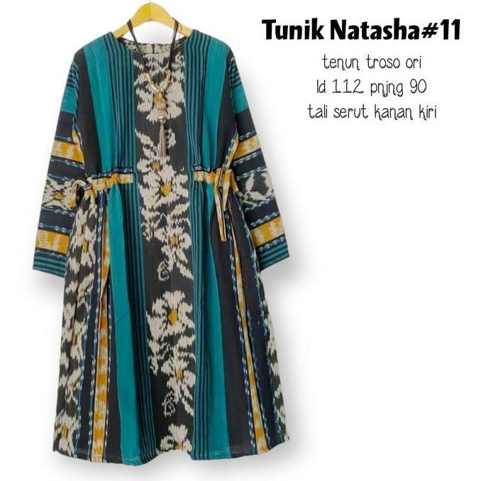 Atasan Tunik Kain Tenun Troso - Blouse Kerja Formal Batik Troso XXL