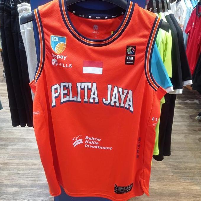 MILLS Jersey Basket PELITA JAYA Basketball Jersey Home, Away & Alternative 2025 Terlaris
