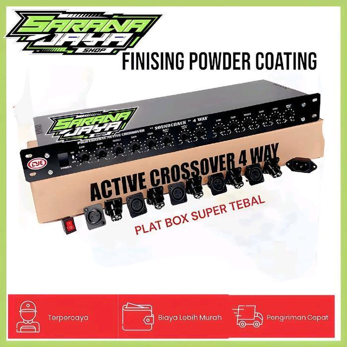 Paket Box Crossover 4 Way Plus Subwoofer Asessoris Socet Canon Plat Box Super Tebal Amplifier Origin