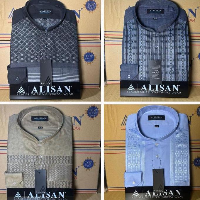 KOKO PANJANG ALISAN Bordir Lengan Panjang Warna Sage Coklat Abu Olive