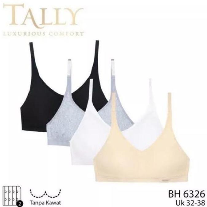 Murah Bra / BH  TALLY 6326 - Tanpa Busa - Tanpa Kawat Non COD