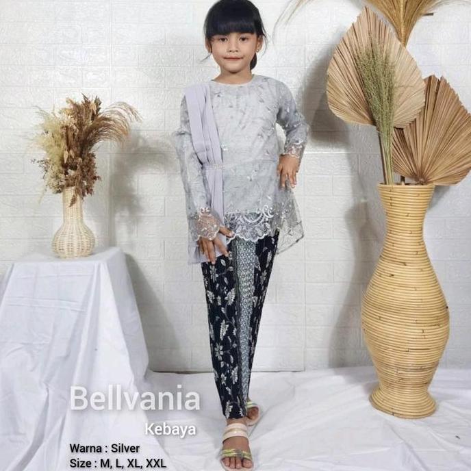 Couple Kebaya  Tunik Brukat Silver  Couple Batik Keluarga  Kebaya Selendang Baju Brokat Dewasa Tebal