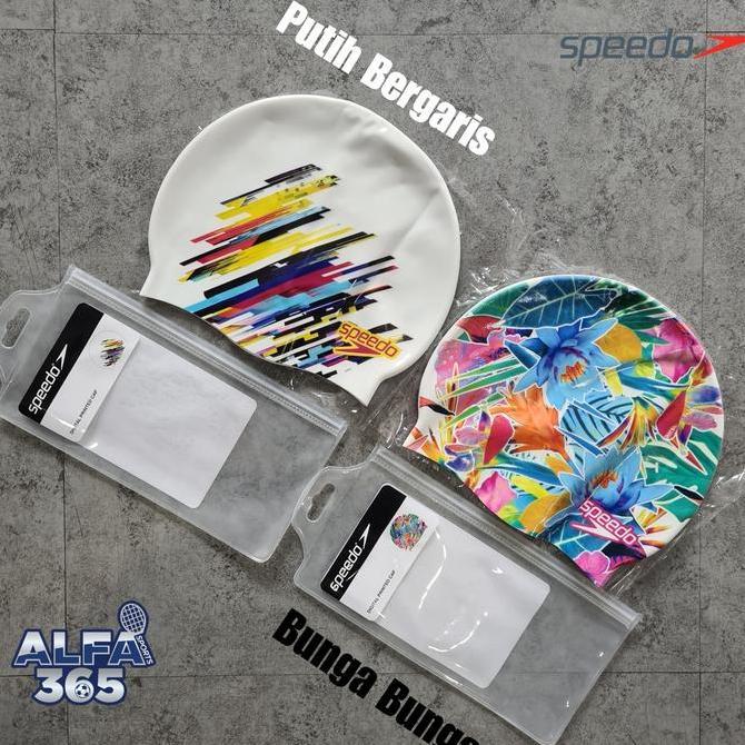 Speedo Digital Printed Cap / Topi Renang ORIGINAL Silikon Speedo REZ