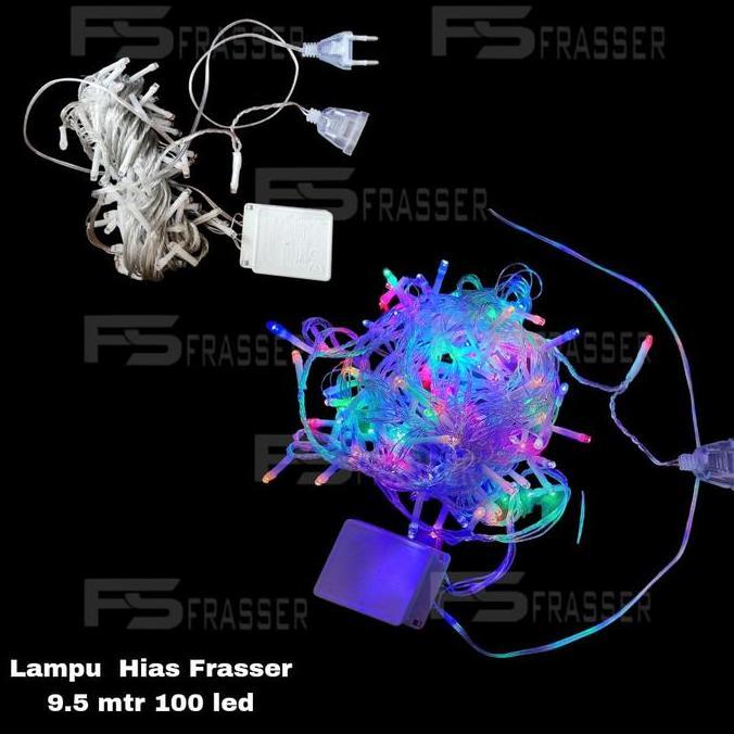 Frasser Lampu Tumblr / Lampu Natal LED Rainbow / Tumblr Light / Lampu Hias 10M 100 LED Kotak