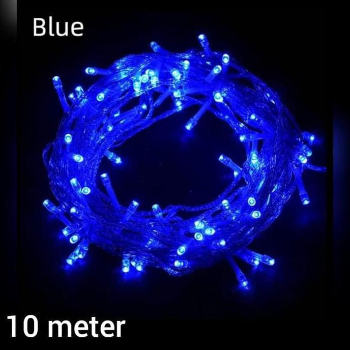 LAMPU TUMBLR LED BLUE - LAMPU NATAL BIRU - LAMPU HIAS WARNA BIRU