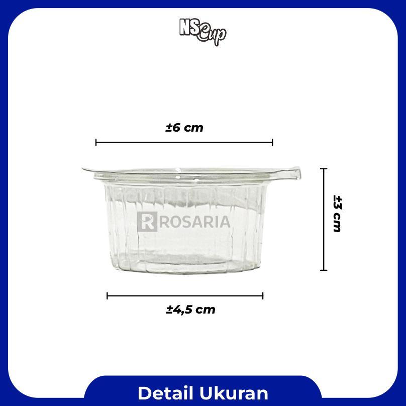 Ns Cup 60 Ml Cup Puding Mika Jelly Sauce Tutup Sambung Baru