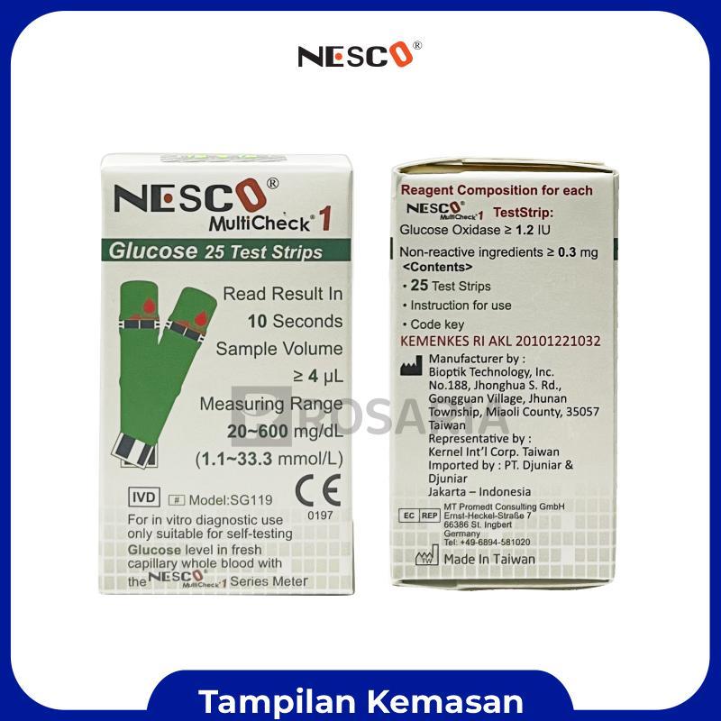 Strip Gula Darah Nesco Stik Gcu Glucose Tes Gula Darah Terlaris