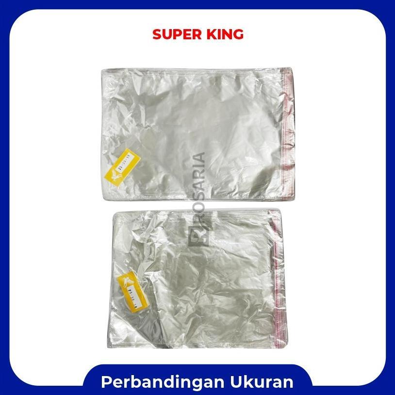 Opp 25X30 Kantong Plastik Kemasan Bening Seal Lem Baju Kaos Stok Baru