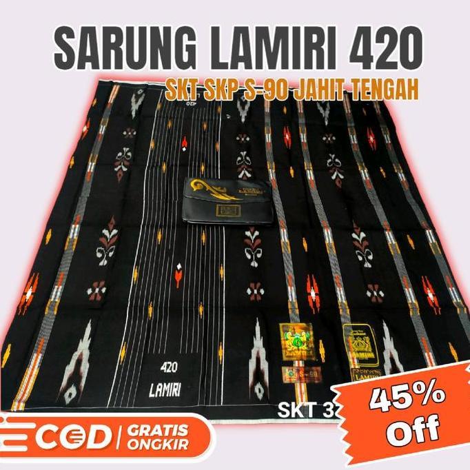 Terjangkau Sarung Lamiri Songket 420 Motif Skt Skp S90 Mercerized Jahit Tengah Terbaru