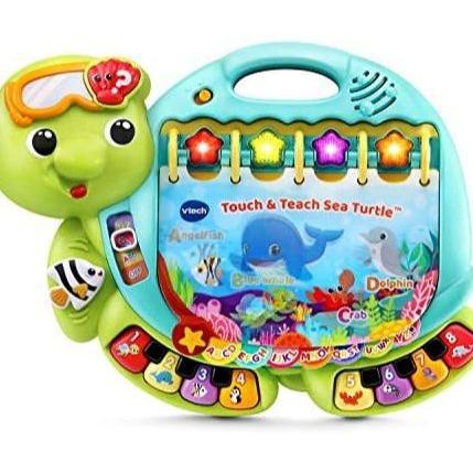 BEST SELLER VTech Touch and Teach Sea Turtle Interactive Learning Book, Green