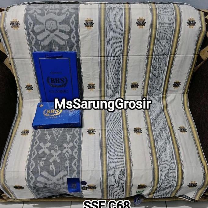 Terjangkau Sarung Bhs Classic Songket Ssa, Ssb, Ssf Silver & Gold Muslim Hitam