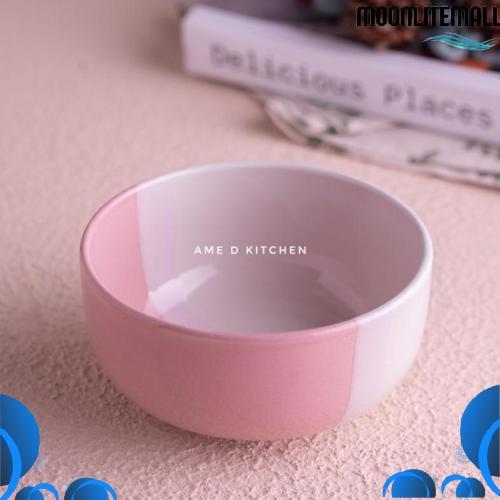 Harga Grosir Mangkok Sup Bulat Keramik Two Tone Pink