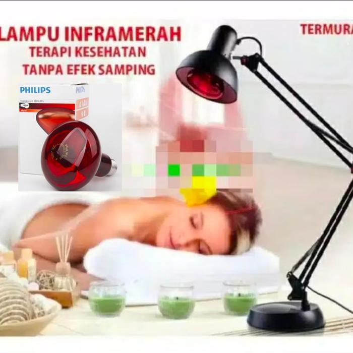 Lampu Phlipis 100 Wat 150 Wat Terapi Infrared Alat Fisioterapi Otot Pegal Stroke Sendi 1Set Lampu Bo