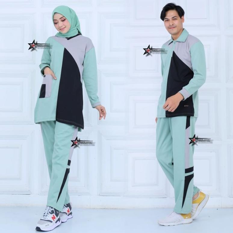 Seragam Olahraga Senam Pria dan Wanita Terbaru / Setelan Baju Olahraga Senam
